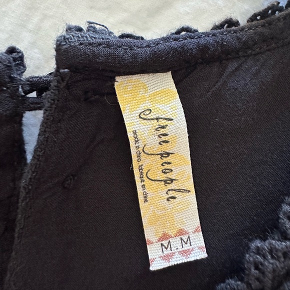 Free People black lace trim dress, size medium - Picture 6 of 13